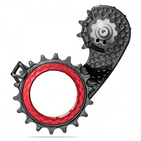 CAGE DE DERAILLEUR ABSOLUTE BLACK HOLFOCAGE SHIMANO 9200 CARB.RED