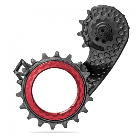 CAGE DE DERAILLEUR ABSOLUTE BLACK HOLFOCAGE SHIMANO 8100 CARB.RED
