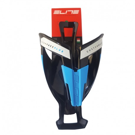 PORTE BIDON ELITE CUSTOM RACE PLUS NOIR BLEU LOGO