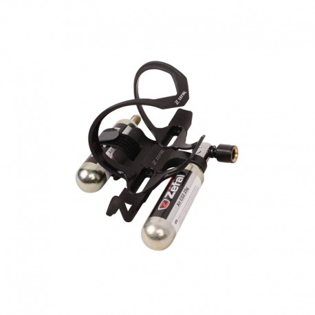ZEFAL PULSE Z2i PORTE BIDON POUR CO2 KIT 2x25g NOIR