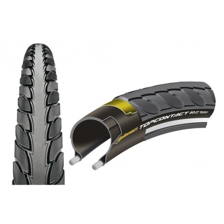 Continental TopContact II Pneu Souple 28x1 3/8x1 5/8" 37-622 Noir Reflex
