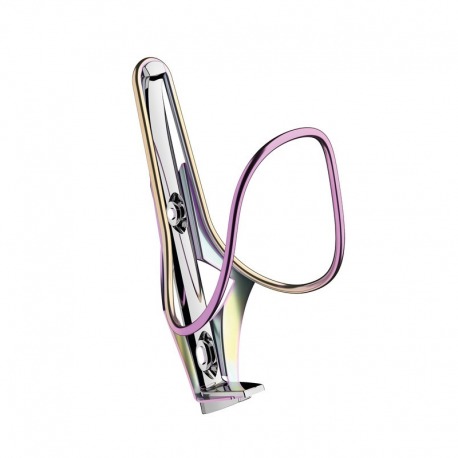 PORTE-BIDON ELITE MOREO EN ACIER INOXYDABLE.CHROME/ARC-EN-CIEL
