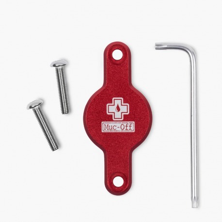MUC-OFF SECURE TAG HOLDER POUR APPLE AIRTAG LOCATOR TO BIDON CAGE ROUGE