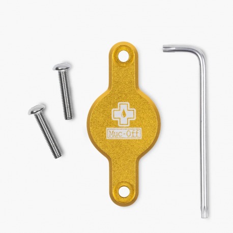 MUC-OFF SECURE TAG HOLDER POUR APPLE AIRTAG LOCATOR TO GOLD BIDON CAGE