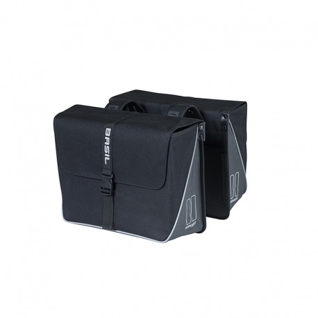 SACOCHES BASIL FORTE RÉFLÉCHISSANT IMPERMÉABLE NOIR 35L