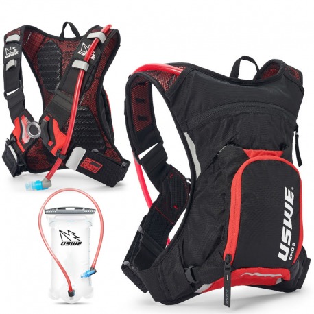 SAC A DOS USWE EPIC 3 HYDRATATION 3L NDM 1.2 NOIR/ROUGE
