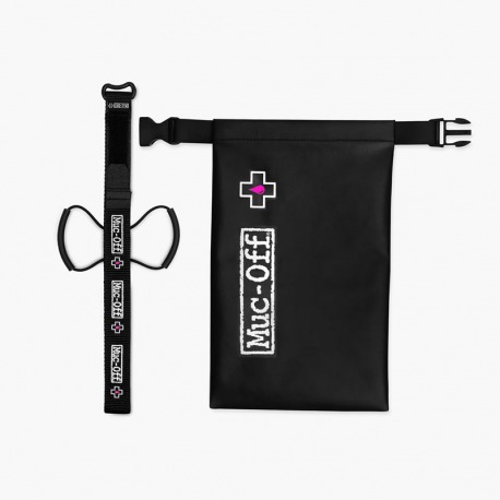 SANGLE DE SUPPORT DE CADRE MUC-OFF AVEC SAC IMPRIMÉ NOIR