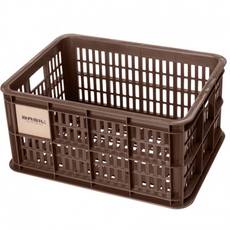 PANIER BASILIC CRATE S 17.5L PLAST.MARRON.29x39.5x20.5