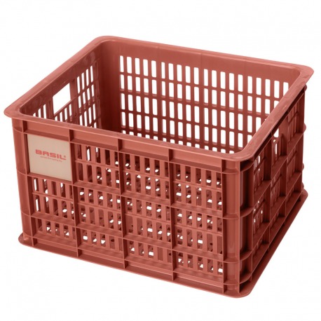 PANIER BASILIC CRATE M 17.5L ROUGE PLASTIQUE 34x40x25