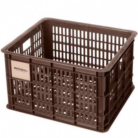 PANIER BASILIC CRATE M 17.5L MARRON PLASTIQUE 34x40x25