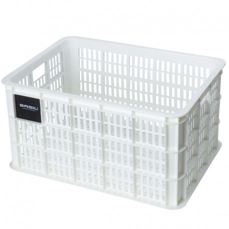 PANIER BASILIC CAISSE L 17.5L PLASTIQUE BLANC 34x40x25