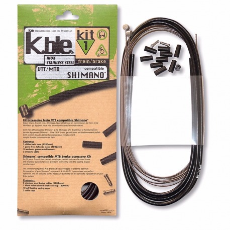 KIT DE FREIN VTT EN ACIER INOXYDABLE COMPATIBLE SHIMANO/SRAM