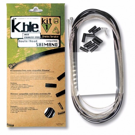 KIT DE FREIN EN ACIER INOXYDABLE ROUTE COMPATIBLE SHIMA./SRAM