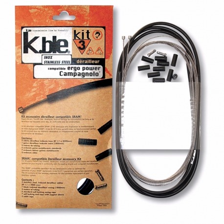 KIT DÉRAILLEUR EN ACIER INOXYDABLE CAMPAGNOLO ERGOPOWER
