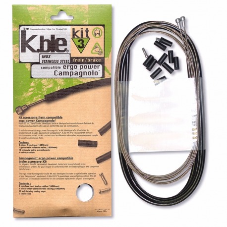KIT DE FREIN EN ACIER INOXYDABLE CAMPAGNOLO ERGOPOWER