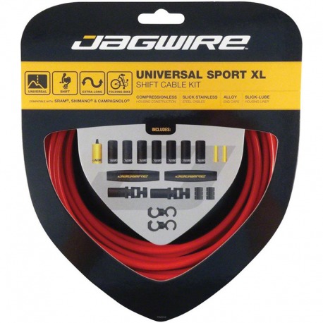 CAB KIT/Couvercle AV/CHANGEMENT JAGWIRE SPORT XL AVANT/ARRIERE UNIV.R