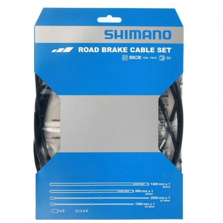 KIT CÂBLE/GAINE DE FREIN SHIMANO PTFE CTRA.2050mm NOIR