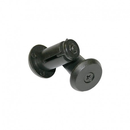 JEU DE BOUCHONS DE GUIDON POINT A VISSER PLASTIQUE NOIR