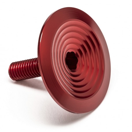 COUVERCLE DE DIRECTION NOIR ABSOLU ROUGE