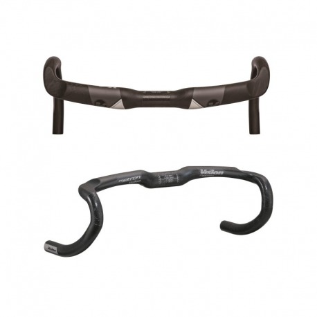 GUIDON ROAD VISION METRON 4D CARB 400 MM NOIR/GR