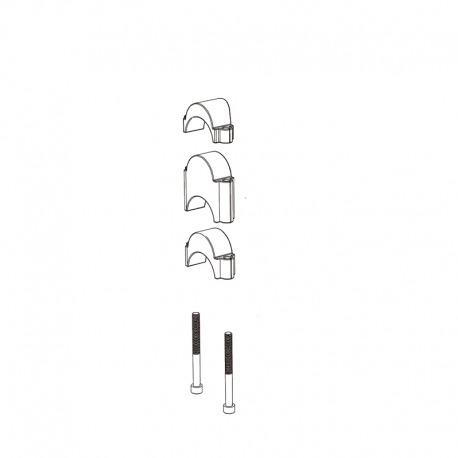 KIT D'ENTRETOISE DEDA POUR EXTENSIONS PARABOLIQUES/FASTBLACK