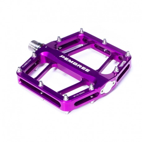 PÉDALES À PLATEFORME PEMBREE D2A 100x110x15 ALUM.MOR