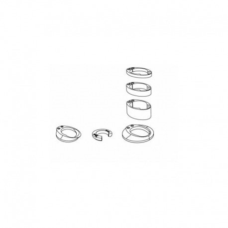 KIT ENTRETOISES DEDA POUR GUIDON VINCI