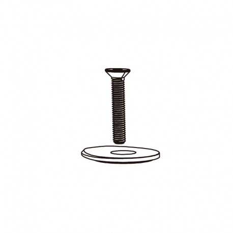COUVERCLE DE DIRECTION DOIGT DE GUIDON VINCI AVEC VIS M6x35