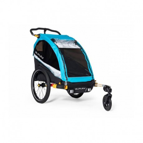 REMORQUE ENFANT BURLEY D\'LITE X MONOPLACE BLEU AQUA