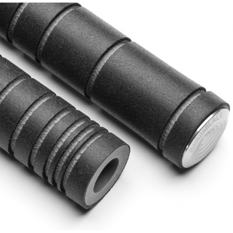 ENSEMBLE DE POIGNÉES EN SILICONE À DOUBLE DENSITÉ NOIR ABSOLU