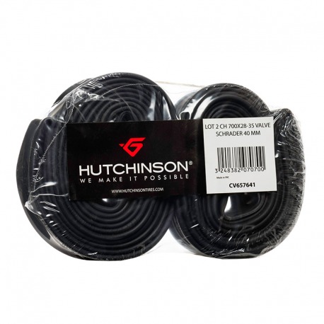 BLISTER 2 CHAMBRE HUTCHINSON 700x28-35 SCHRAD.40MM