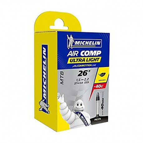 CHAMBRE A AIR MICHELIN 26x1.45-2.60 ULTRA LIGHT SV 40mm