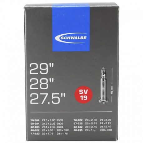 SCHWALBE SV17E CAMÉRA AÉROTHANE 28 V. PRESTA 40mm