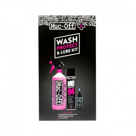NÉCESSAIRE DE NETTOYAGE MUC-OFF, PROTECTION, LUBRIFIANT (CL. HUMIDE)