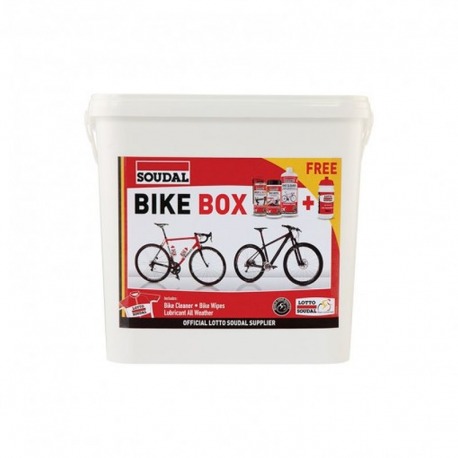 KIT SOUDAL (NETTOYANT VÉLO, SPRAY 4 STATIONS, SERVIETTE, BOUTEILLE)