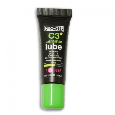 LUBRIFIANT CHAINE MUC-OFF LUBE&GO DRY C3 5ml (80U)