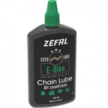 HUILE LUBRIFIANTE POUR CHAÎNE DE VÉLO ÉLECTRIQUE ZEFAL TOUTES CONDITIONS 120 ml