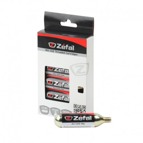 6 CARTOUCHES ZEFAL CO2 AIR AVEC FILETAGE 16 g