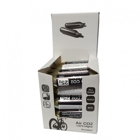 BOUTEILLE BICISUPPORT AIR CARTOUCHES C02 25 g 20 UDS