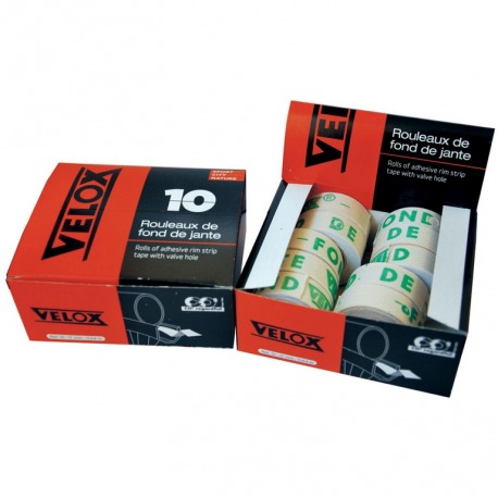 BOÎTE DE 10 ROULEAUX RUBAN TISSU GALON 22 mm