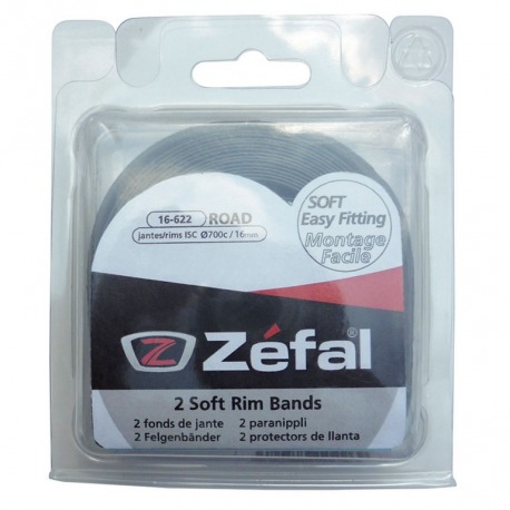 BLISTER 2 FOND DE JANTE ZEFAL PVC 700XC - 16 mm