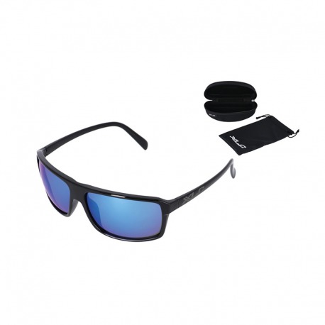 LUNETTES DE SOLEIL EN VERRE MIROIR XLC SG-L02 PHOENIX NOIR/BLEU