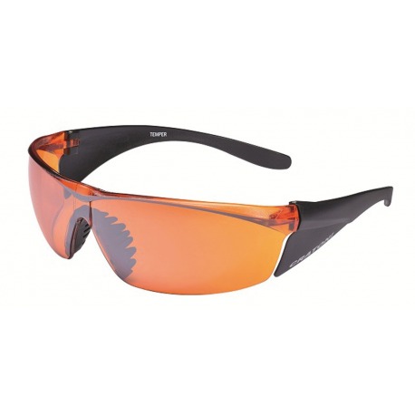 LUNETTES DE SOLEIL CRATONI TEMPER VERRES NOIR MAT ORANGE