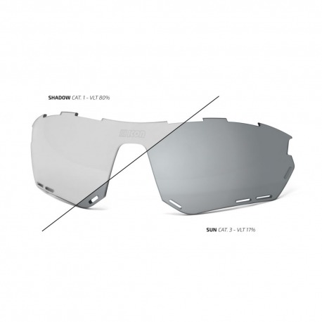 VERRE DE REMPLACEMENT POUR LUNETTES DE SOLEIL SCICON AEROTECH ARGENT