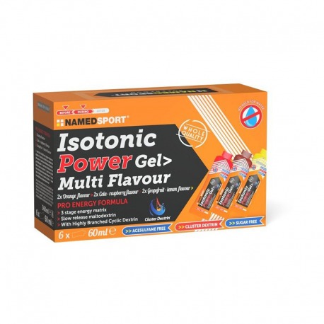 GEL NAMED.ISOTONIC POWER GEL COLA-FRAMB.60ml (6U)