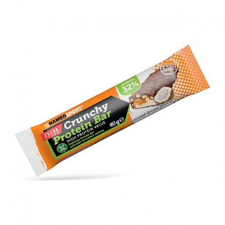 NAMEDSPORT CRUNCHY PROTEIN BAR.NOIX DE COCO 40gr(24U)