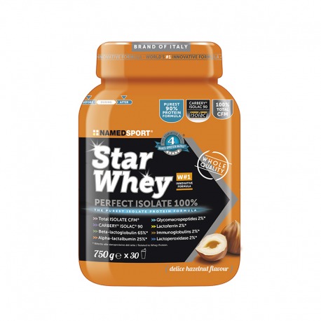 POT NAMEDSPORT STAR WHEY ISOLATE NOISETTE 750gr