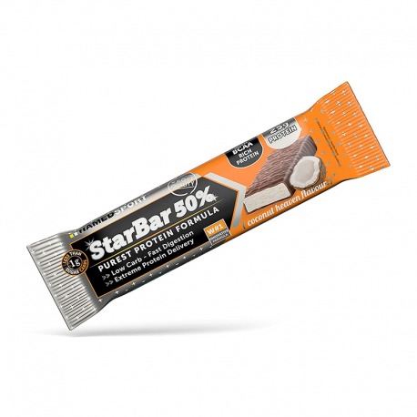 NAMED.STARBAR BARRE DE COCO 50% PROTÉINE 50gr (24U)