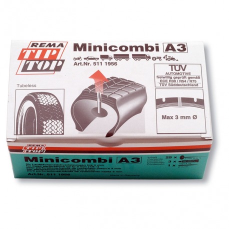 KIT 25 PATCHS TUBELESS TIP-TOP A - 3 mm
