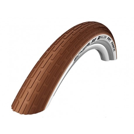 Pneu Schwalbe Fat Frank HS 375 fil 28x2.00" 50-622 marron/blanc Reflex KG